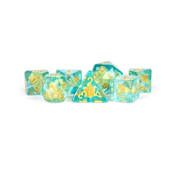 Resin Poly Dice Set: Turtle Dice 1