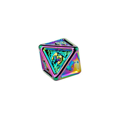 FanRoll Mystery Misfit Mini Metal Polyhedral Dice Set Display of 12 Gaming Accessory by Metallic Dice 5