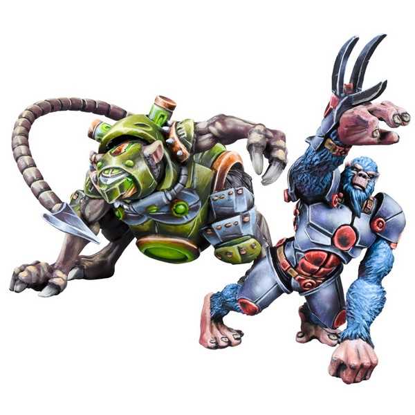 Overdrive Rival Pack Gnaw VS Alpha Simian Board Game by Mantic Games 1