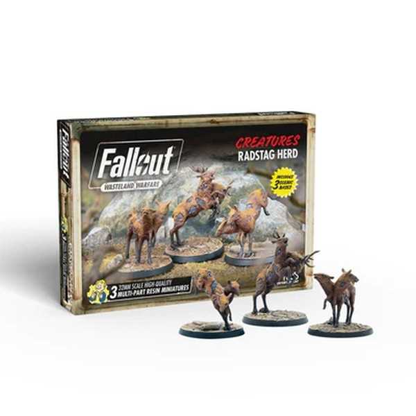 Fallout: Wasteland Warfare - Creatures: Radstag Herd 1