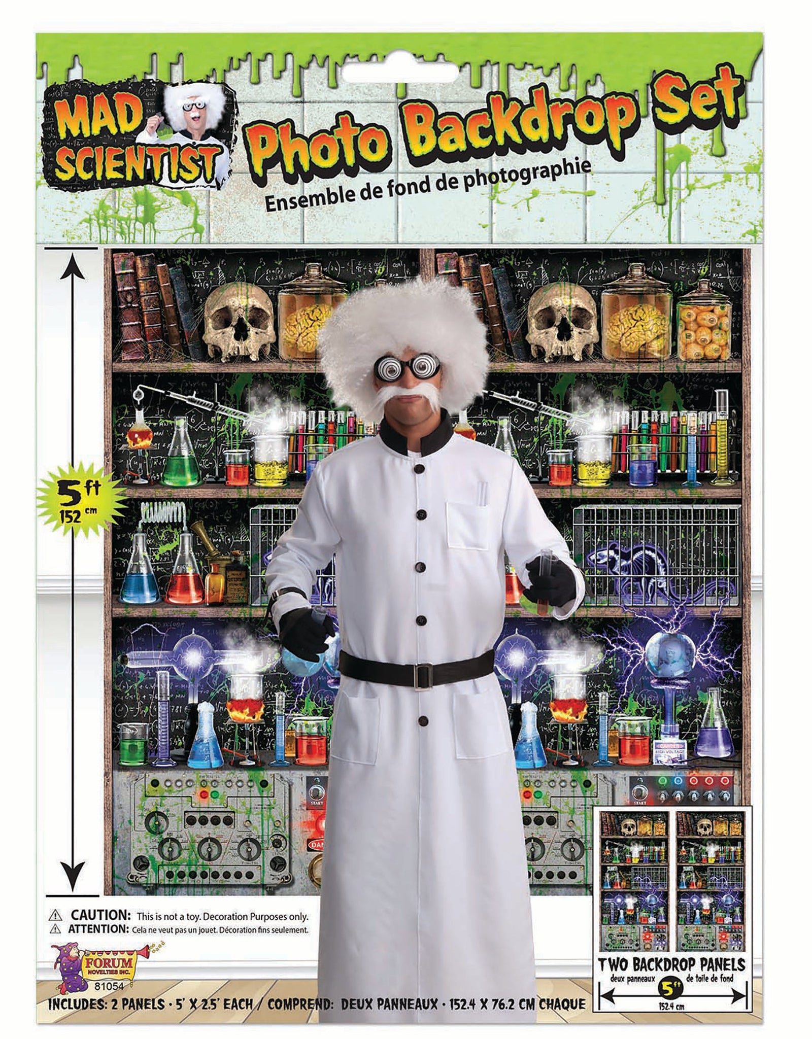 Mad Scientist Lab Back Drop Party Decoration 1