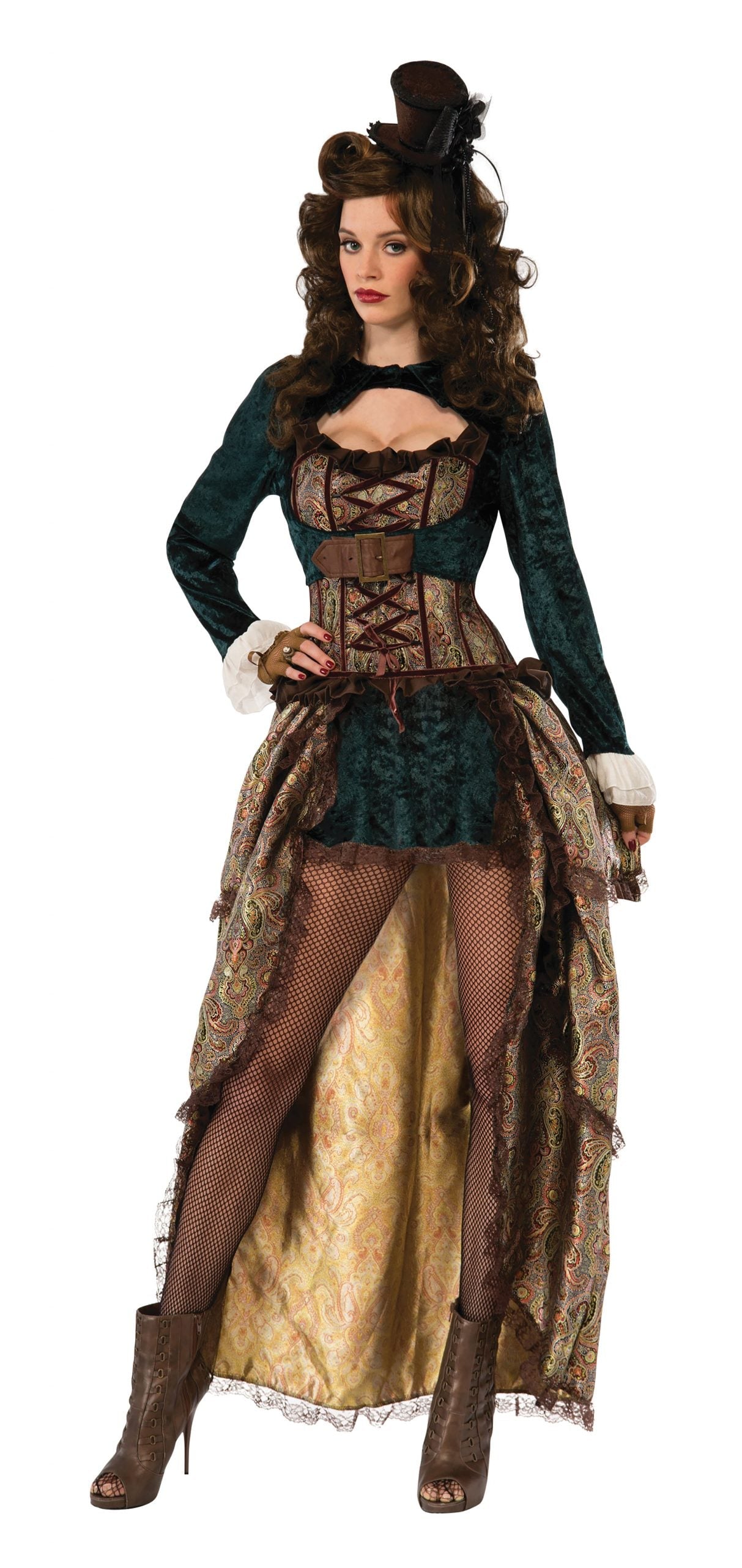 Madame Steampunk Costume Adult Female Uk Size 10 14 1