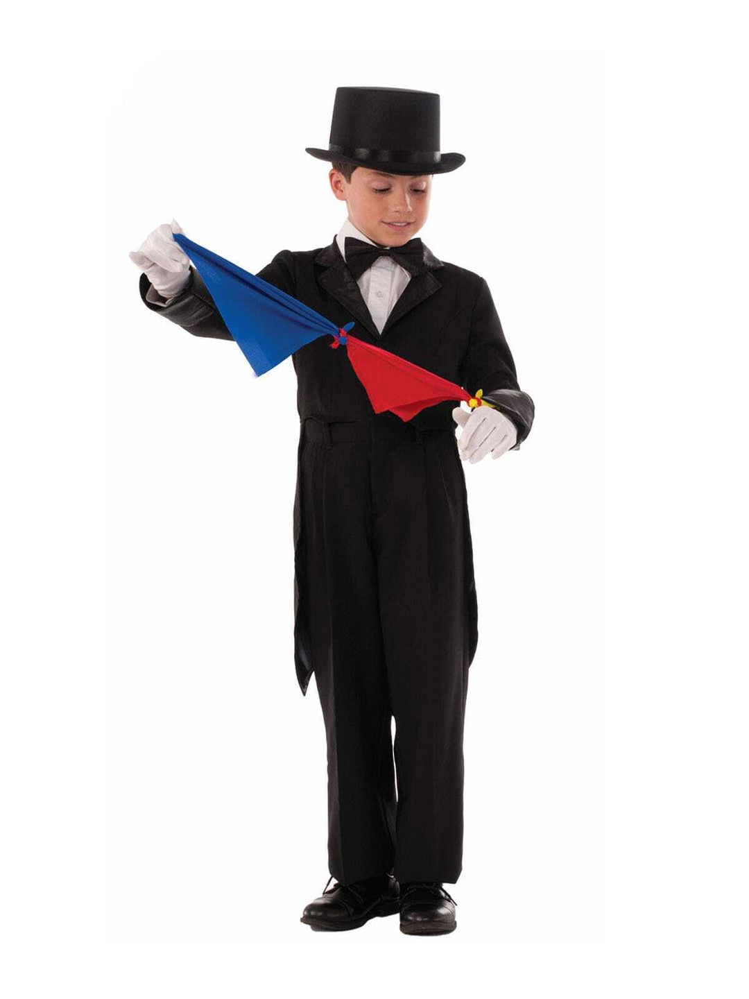 Magicians Costume Tailcoat and Scarves Kids