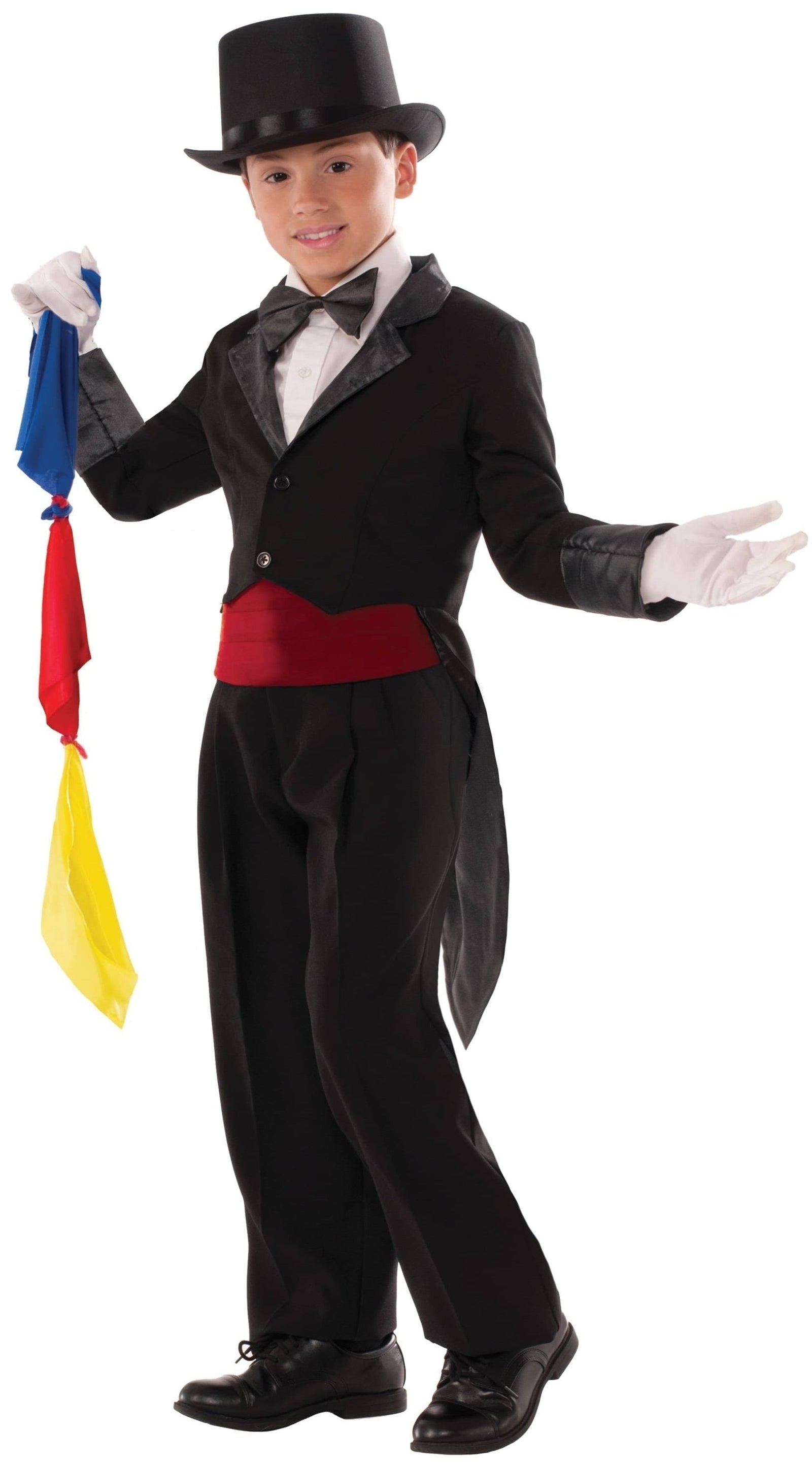 Magicians Costume Tailcoat and Scarves Kids 1