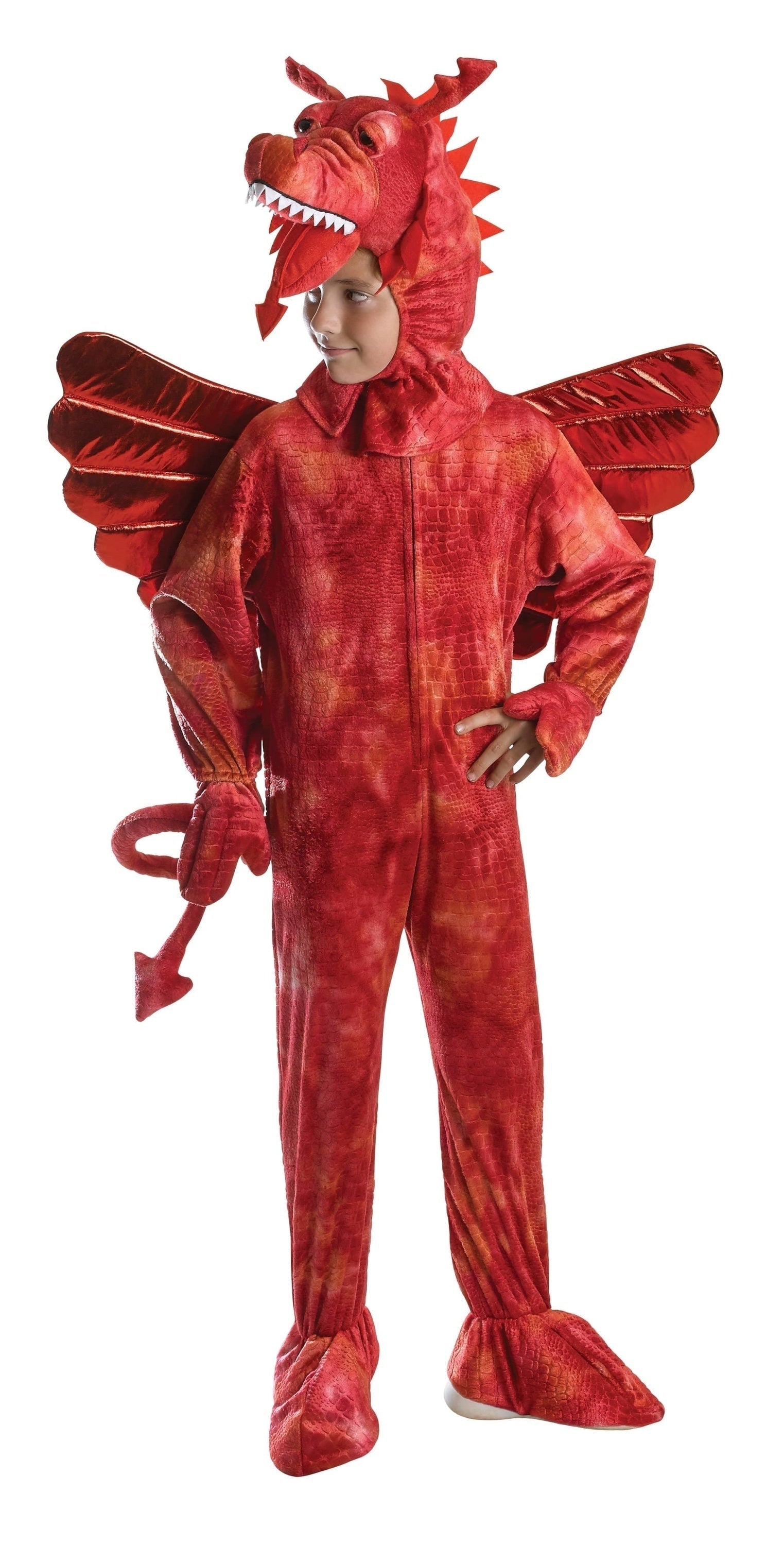 Majestic Red Dragon Kids Costume 1