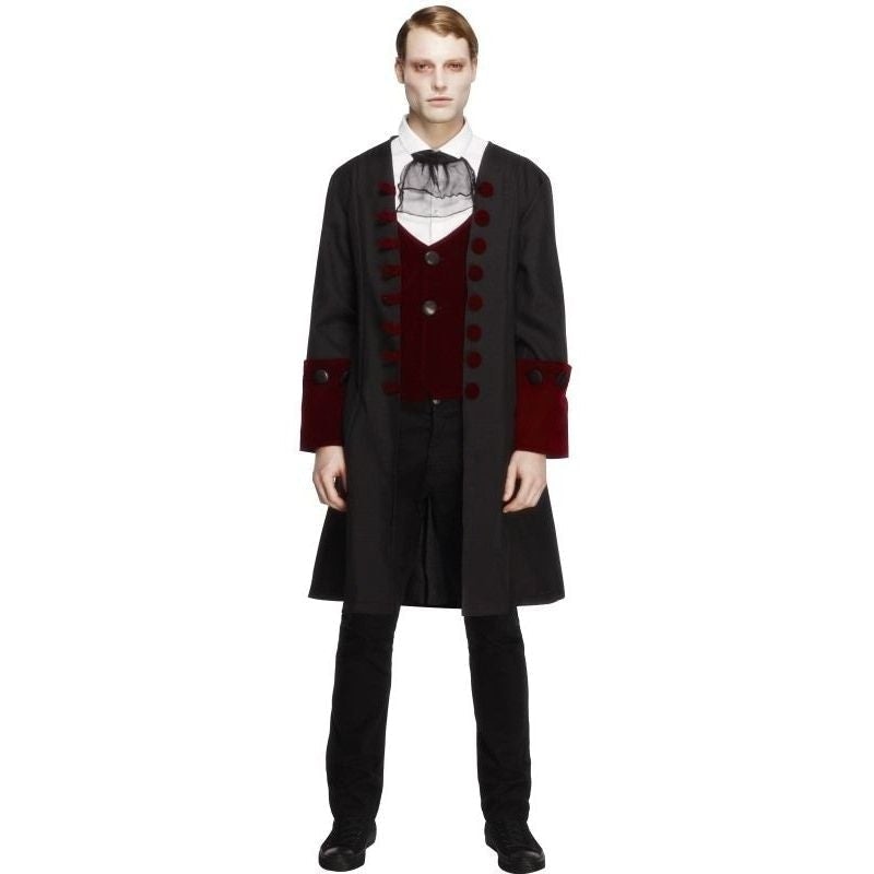 Gothic Vampire Costume Adult Black Coat 1