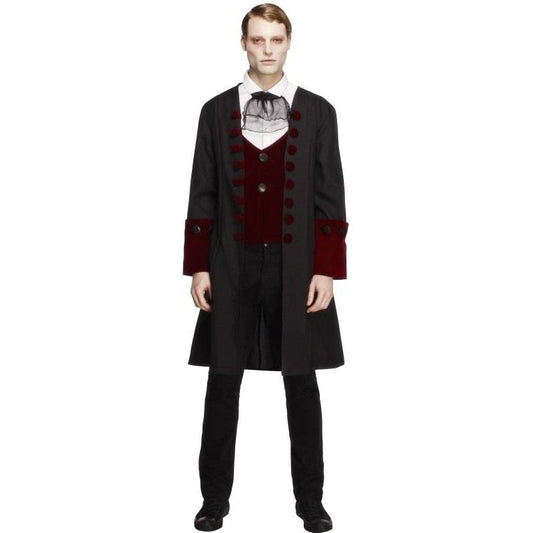 Gothic Vampire Costume Adult Black Coat 1