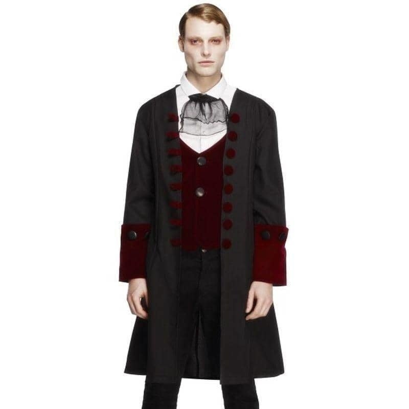 Gothic Vampire Costume Adult Black Coat 2