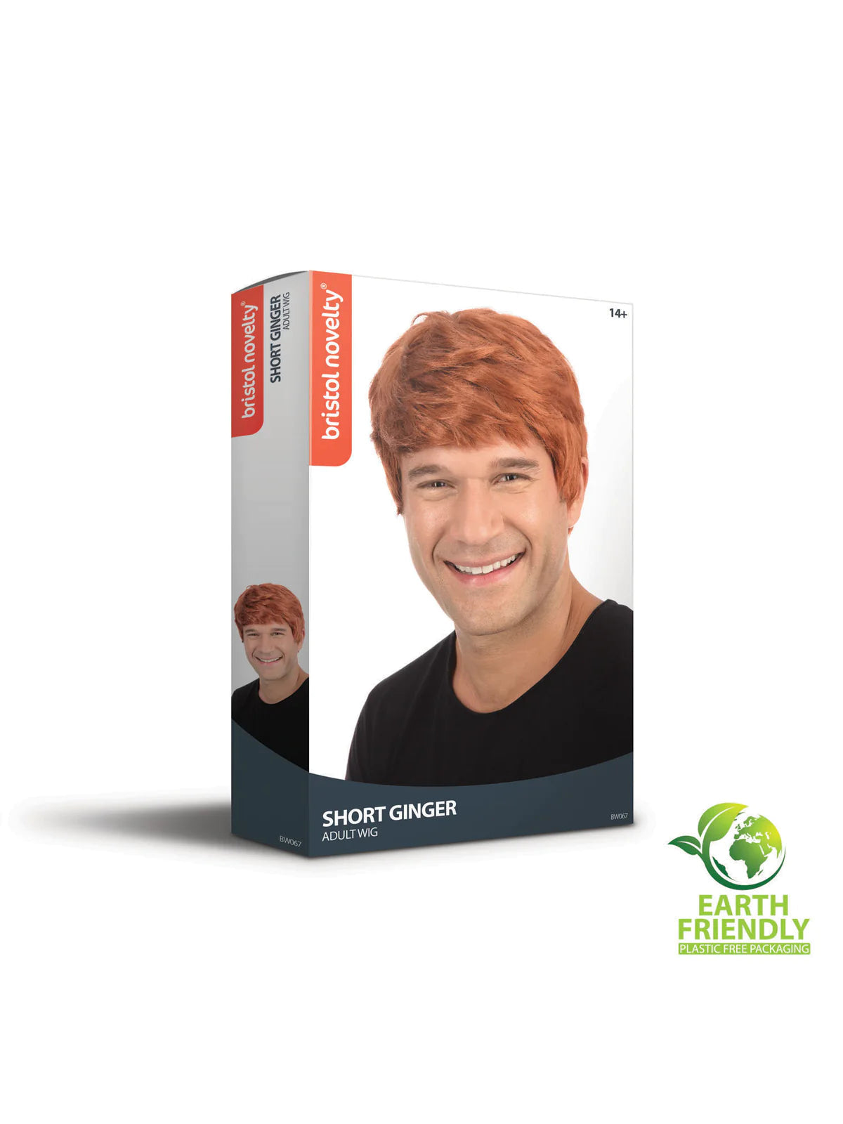 Male Wig Short Ginger Hair 2
