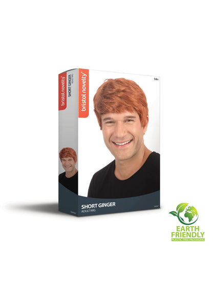 Male Wig Short Ginger Hair 2