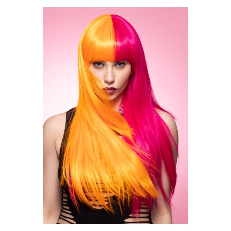 Manic Panic Candy Pop Downtown Diva Wig Adult Pink Orange 1