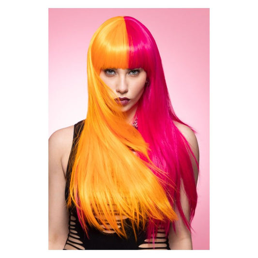 Manic Panic Candy Pop Downtown Diva Wig Adult Pink Orange 1