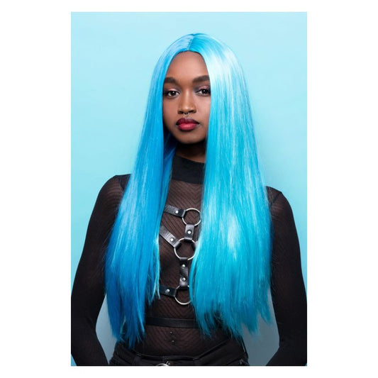 Manic Panic® Atomic Split Ultra Vamp Wig Adult Blue Green 1