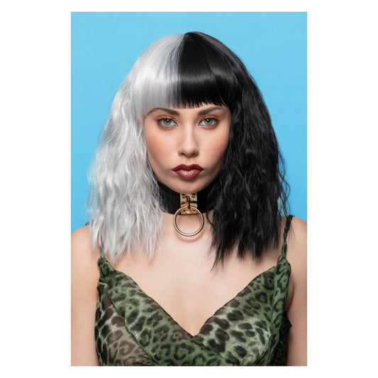 Manic Panic® Dark Side Of The Moon Trash Goddess Adult Black White Costume Make Up 1