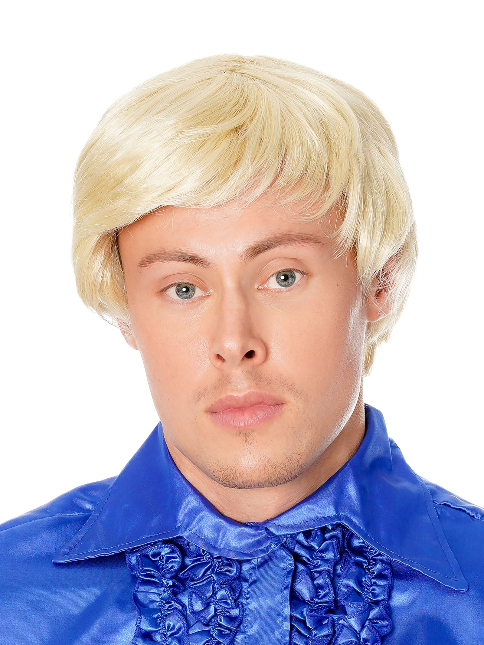 Mans Side Parting Wig Blonde (Bagged) 1