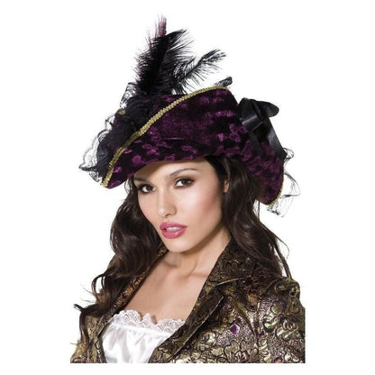 Marauding Pirate Hat Fever Adult Purple 3
