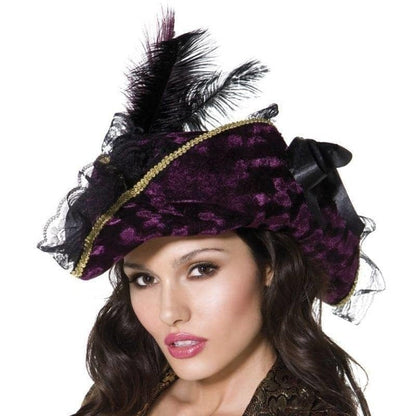 Marauding Pirate Hat Fever Adult Purple 1
