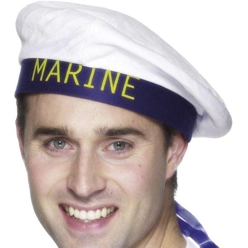 Marine Sailors Hat Adult White_1