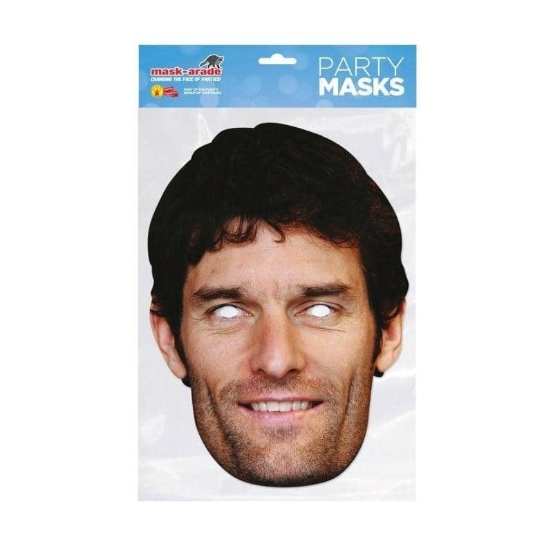 Mark Webber Celebrity Face Mask 1