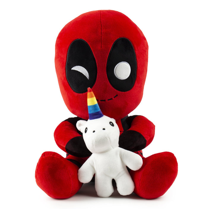 Marvel Deadpool Riding A Unicorn Hugme Vibrating 16 Inch Plush Marvel Deadpool Riding A Unicorn Hugme Vibrating 16 Inch Plush