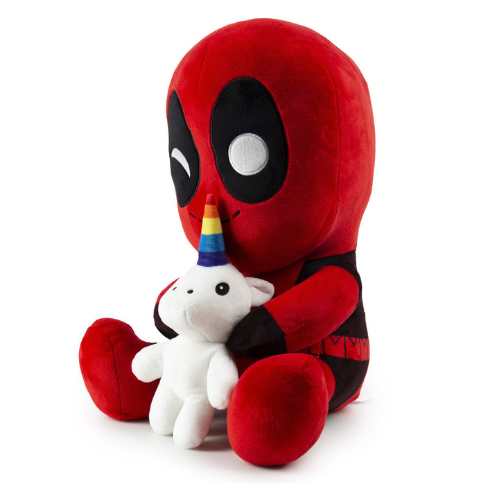 Marvel Deadpool Riding A Unicorn Hugme Vibrating 16 Inch Plush 8
