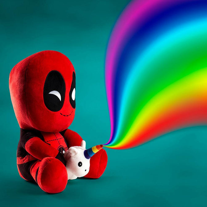 Marvel Deadpool Riding A Unicorn Hugme Vibrating 16 Inch Plush 9
