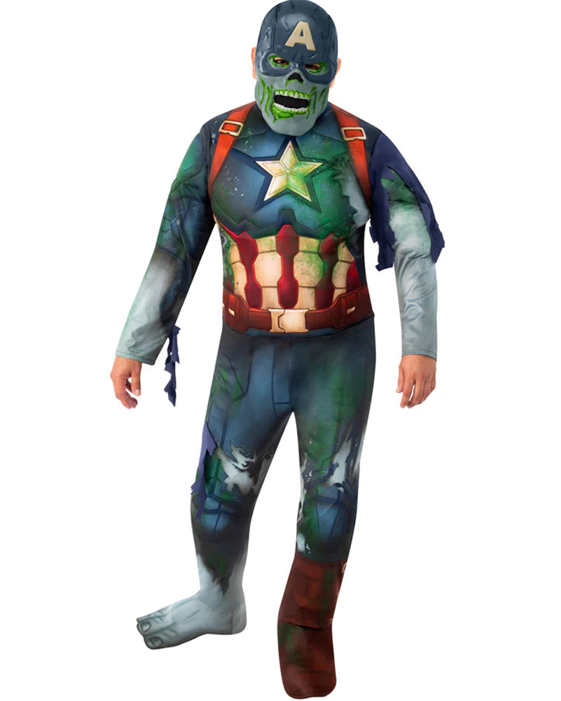 Marvel What If Teen Zombie Captain America Costume 2