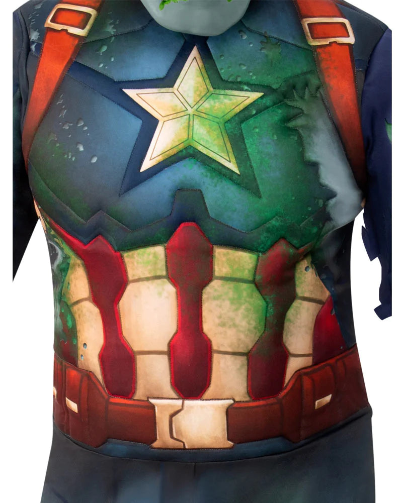 Marvel What If Teen Zombie Captain America Costume 3
