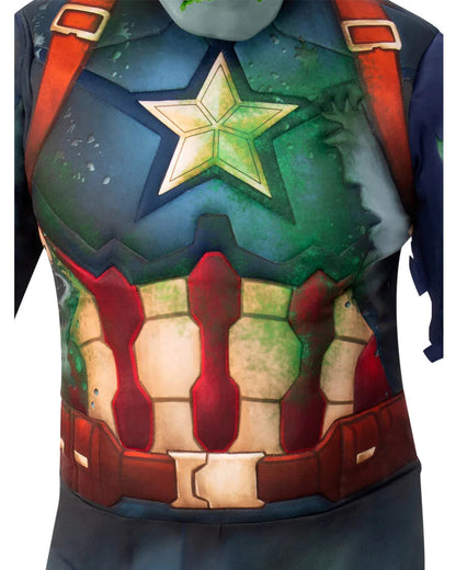 Marvel What If Teen Zombie Captain America Costume 3