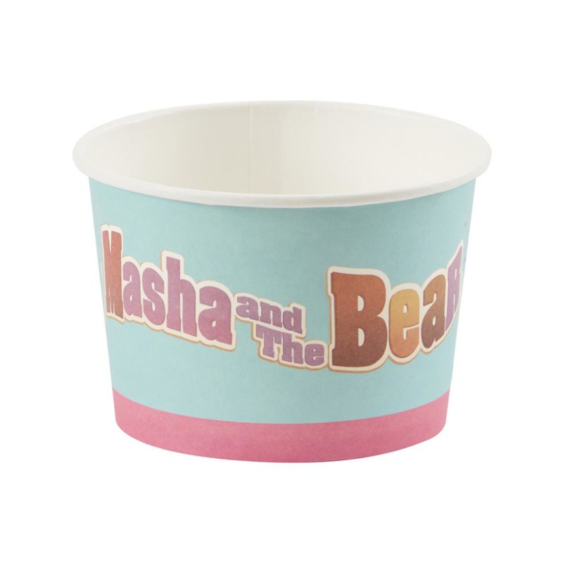 Masha and The Bear Tableware Party Treat Tubs x8 Child Pink Purple Blue_1