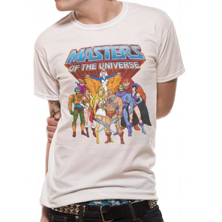 Masters of The Universe Group He-Man Retro 80s T-Shirt Adult_1