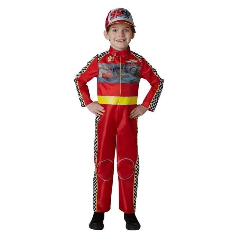 Mcqueen Deluxe Disney Cars Kids Race Suit Costume 1