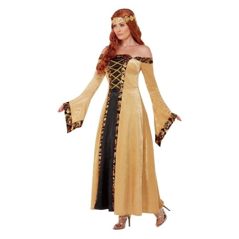 Medieval Countess Costume Gold Ladies Sansa Stark_3