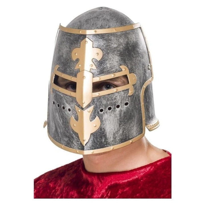 Size Chart Medieval Crusader Helmet Adult Silver Moveable Face Shield