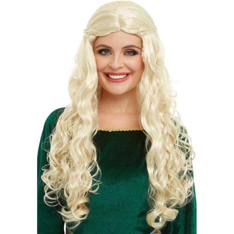 Medieval Dragon Goddess Wig Adult Blonde 1