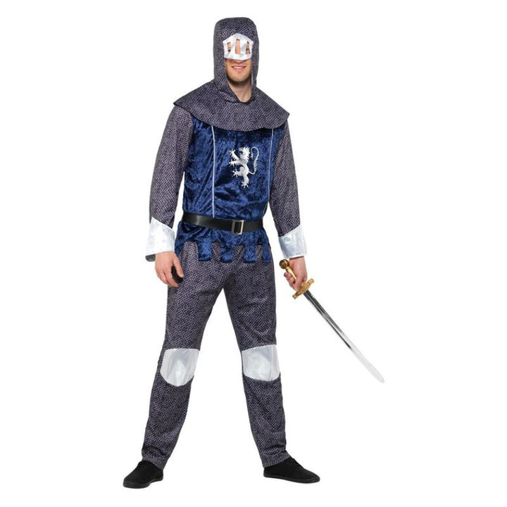 Medieval Knight Costume Blue Adult Armour_1