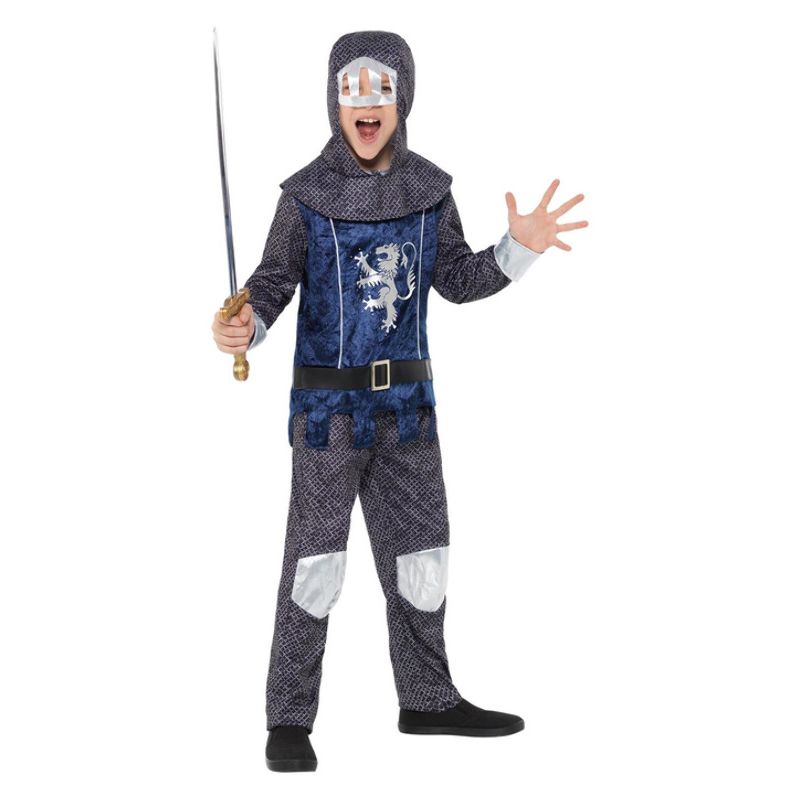 Medieval Knight Costume Blue Child_1