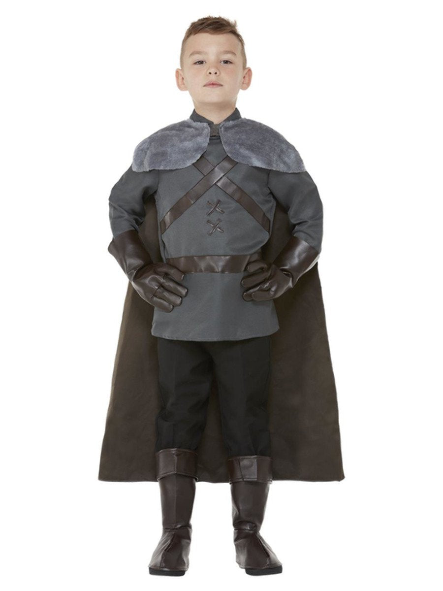 Medieval Lord Boys Costume Grey Jon Snow_2