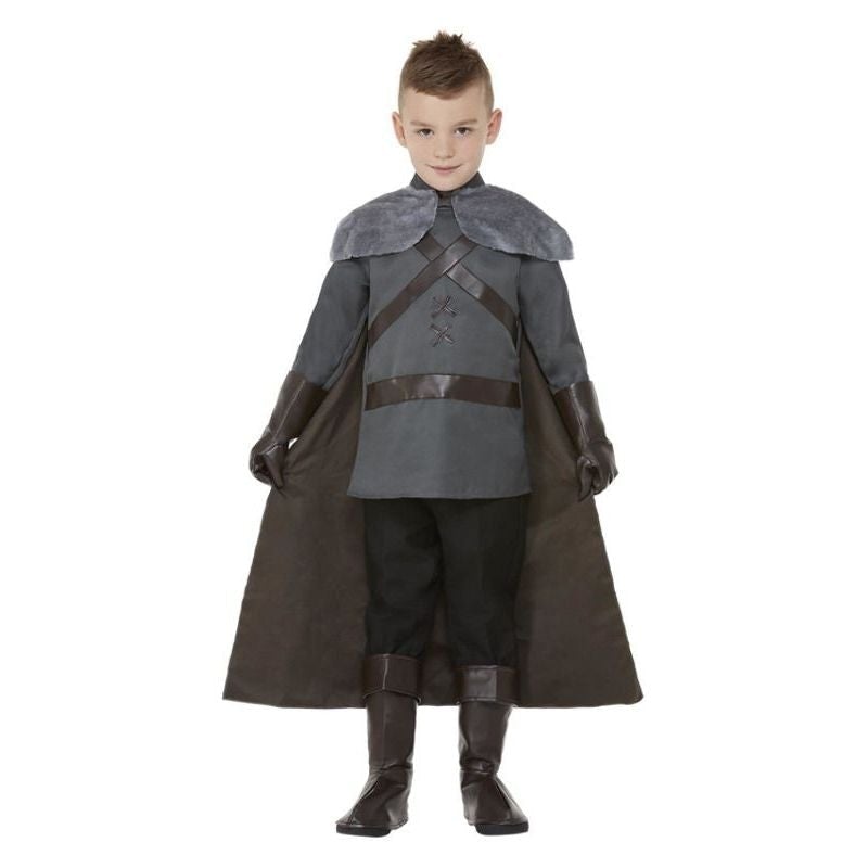Medieval Lord Boys Costume Grey Jon Snow 1