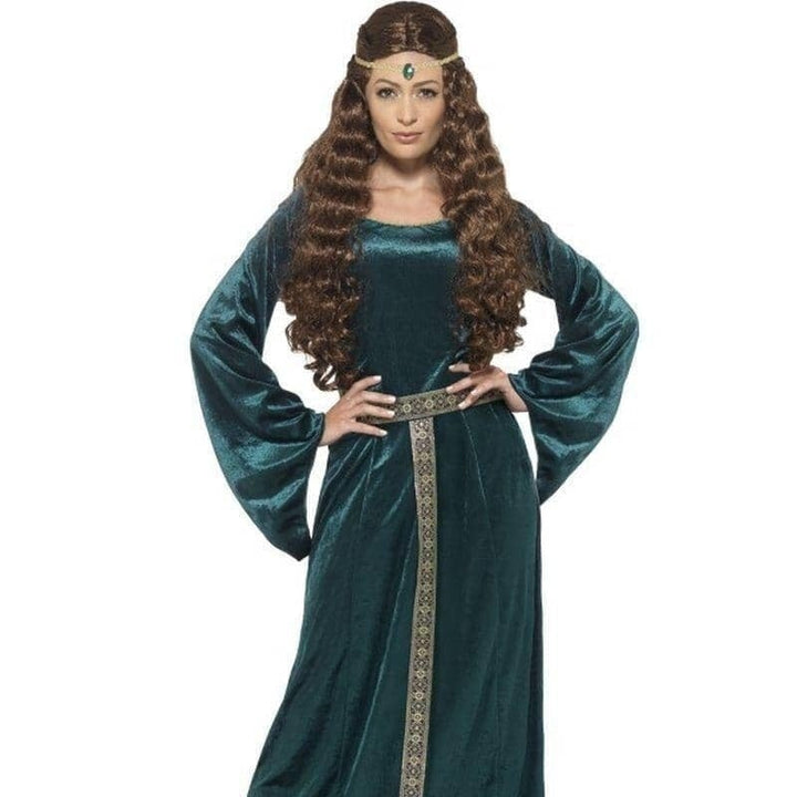 Medieval Maid Costume Adult Green_1