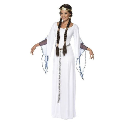 Medieval Maid Costume Adult White 3