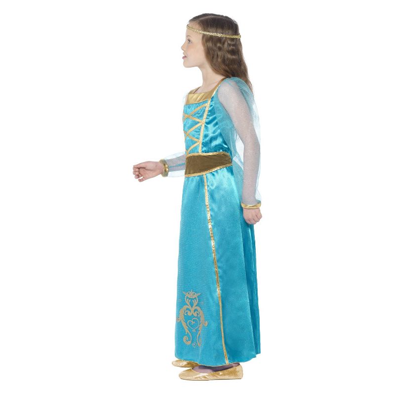 Medieval Maid Costume Blue Child 3