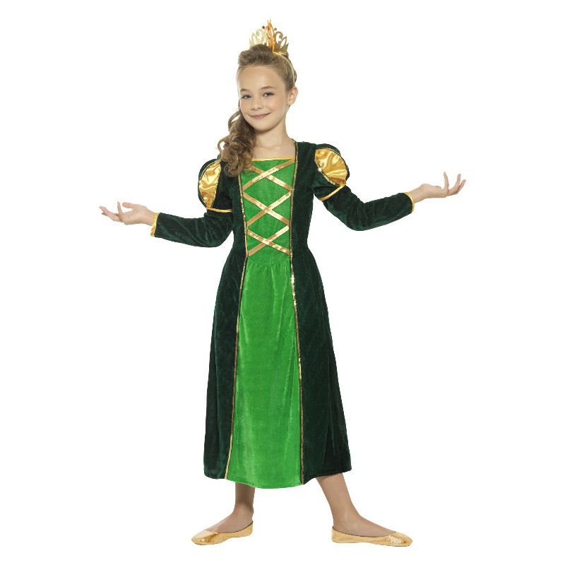 Medieval Princess Costume Green Child 1