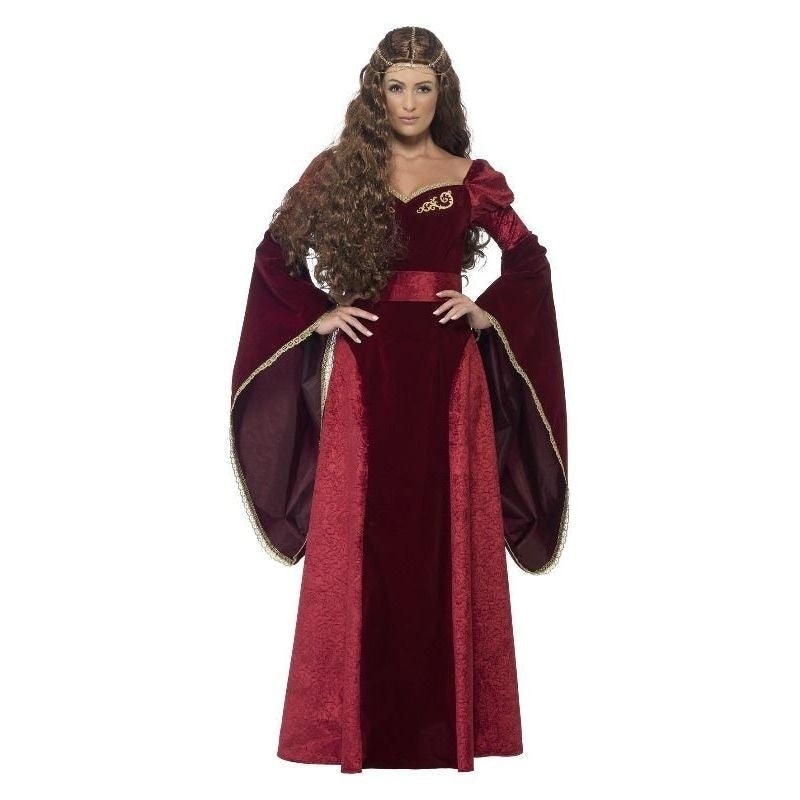 Medieval Queen Costume Ladies Red Dress 1