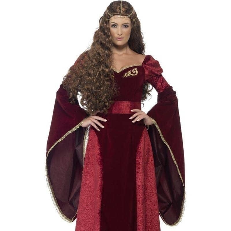 Medieval Queen Deluxe Costume Adult Red_1