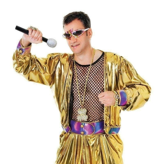 Mens 80s Video Super Star Adult Costume Male Halloween 1