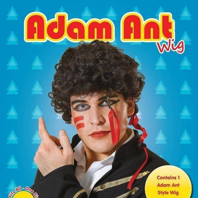 Mens Adam Ant Wig Wigs Male Halloween Costume 2