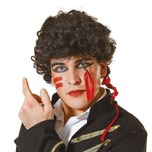 Mens Adam Ant Wig Wigs Male Halloween Costume 1