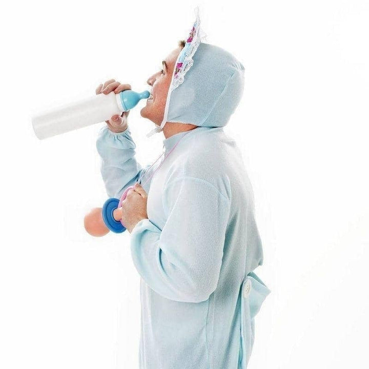 Size Chart Mens Baby Sleepsuit Blue Adult Costume Male Halloween