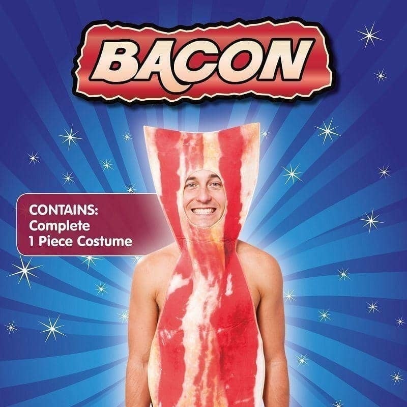 Mens Bacon Adult Costume Male Halloween 2